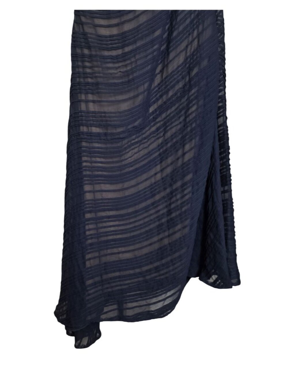 NWT Women's - Tadashi Shoji Navy Blue One Shoulder Formal Dress, Size 10 - Picture 4 of 11